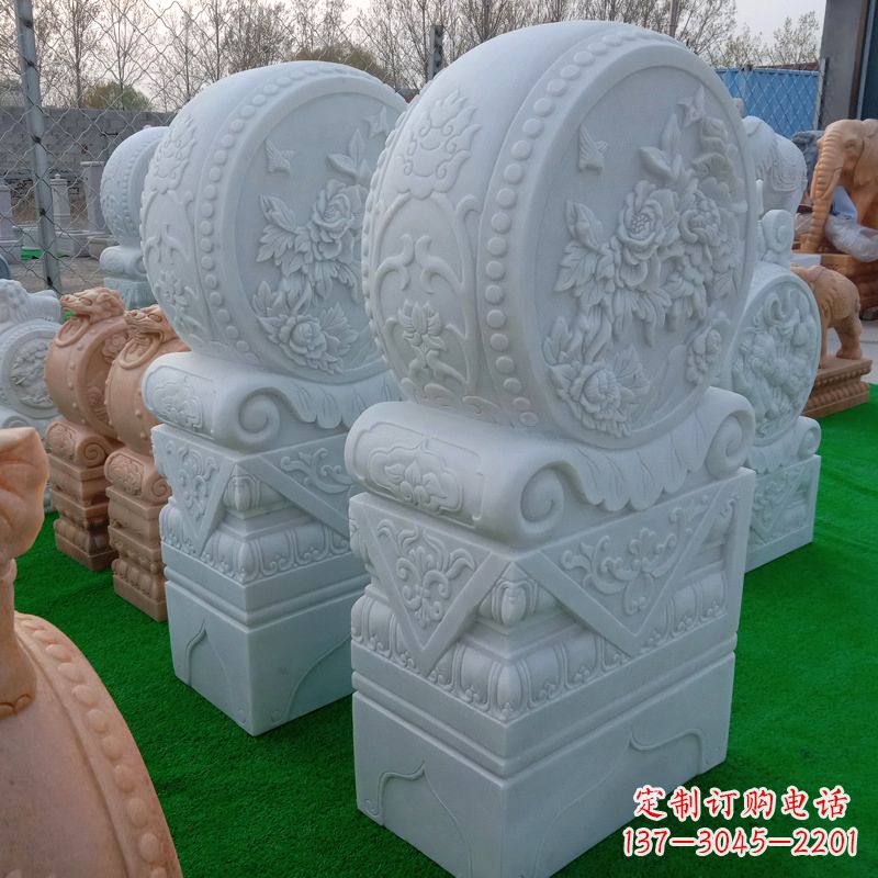 福建石雕方柱门墩