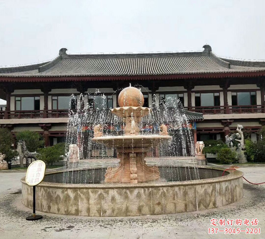 福建中领雕塑手工定制风水球雕塑