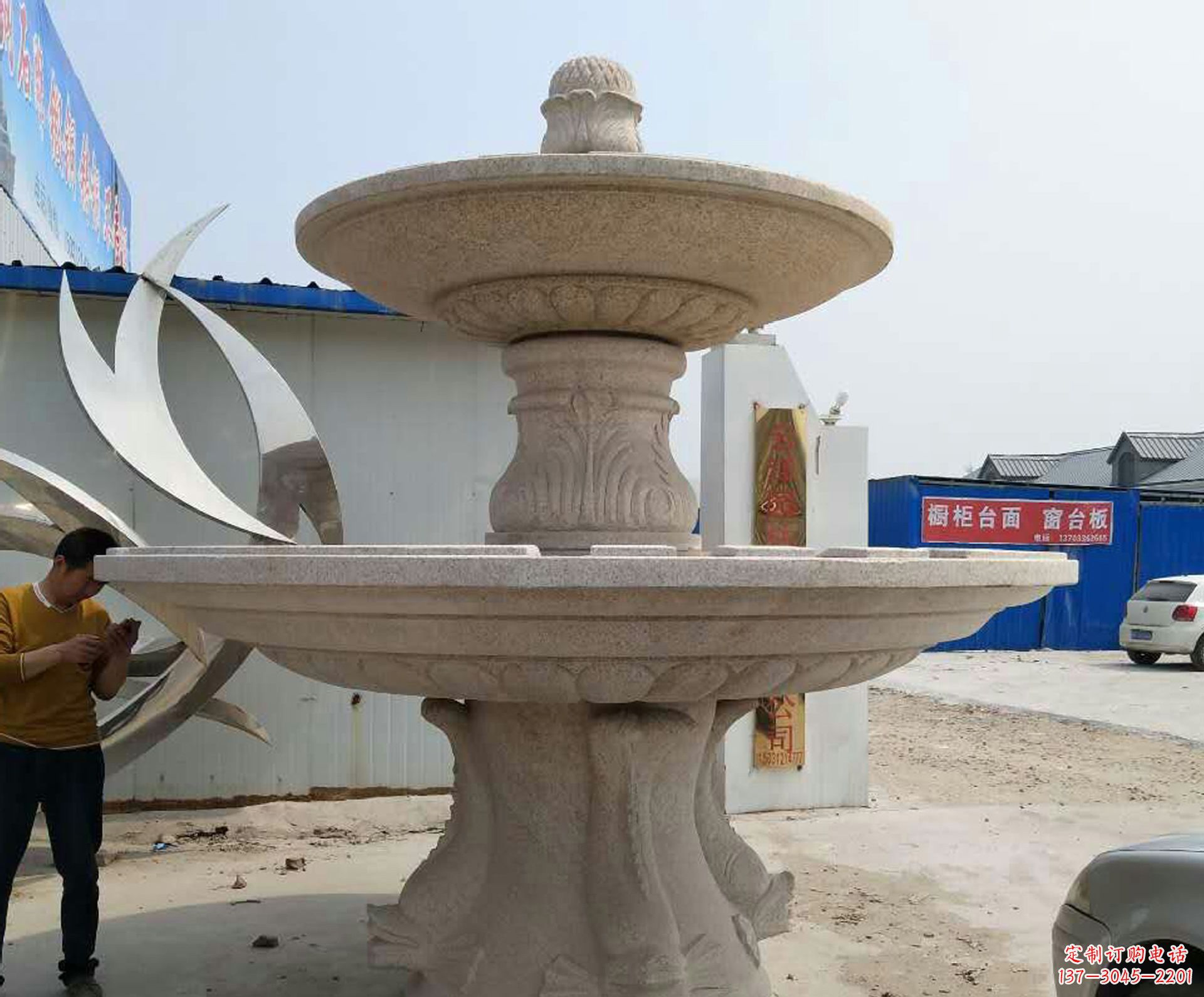 福建引领风水转运,精美定制风水球雕塑