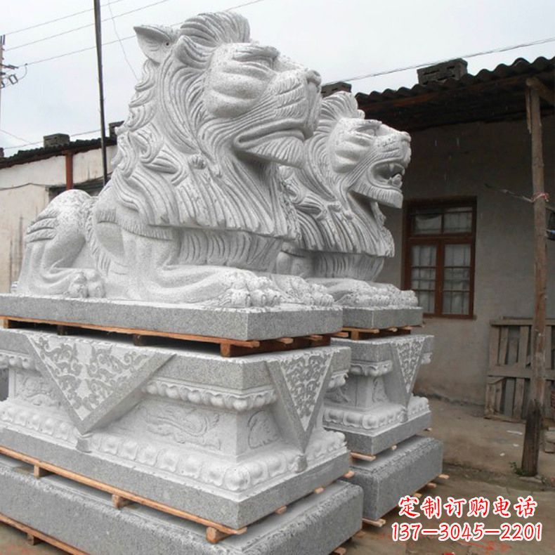 福建港币狮子雕塑,华丽展现华夏气势