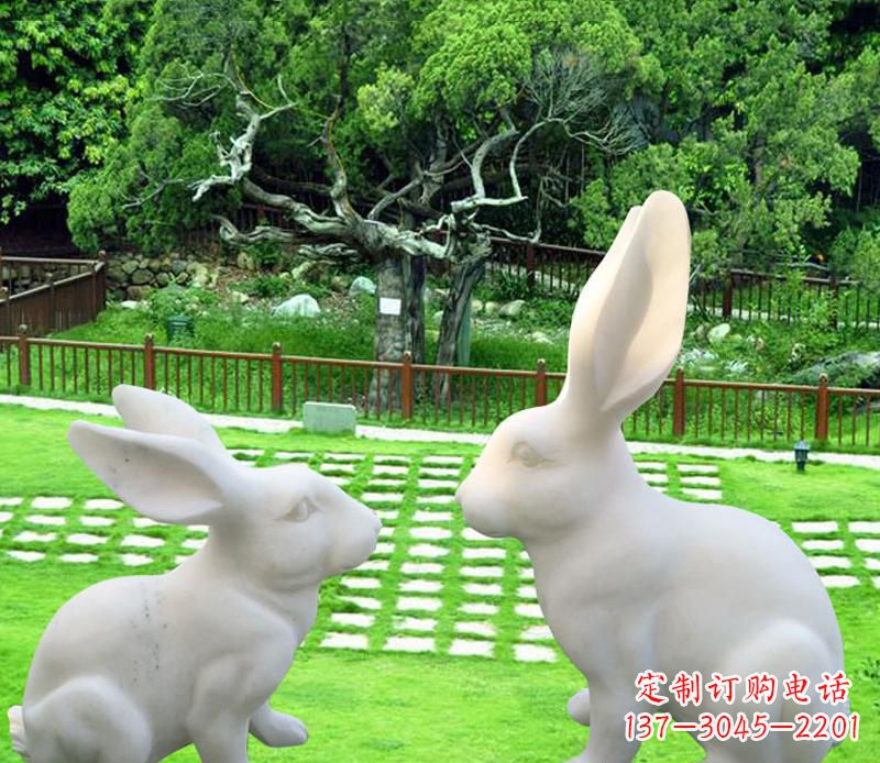 福建中领雕塑定制独特的兔子雕塑