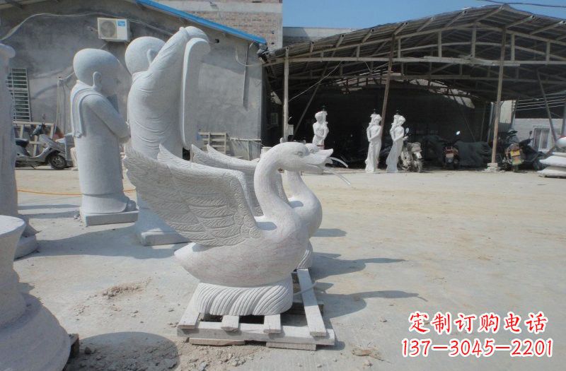 福建中领雕塑:独具特色的天鹅喷水雕塑
