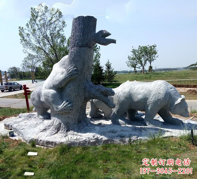 福建欧洲风格狗熊公园雕塑