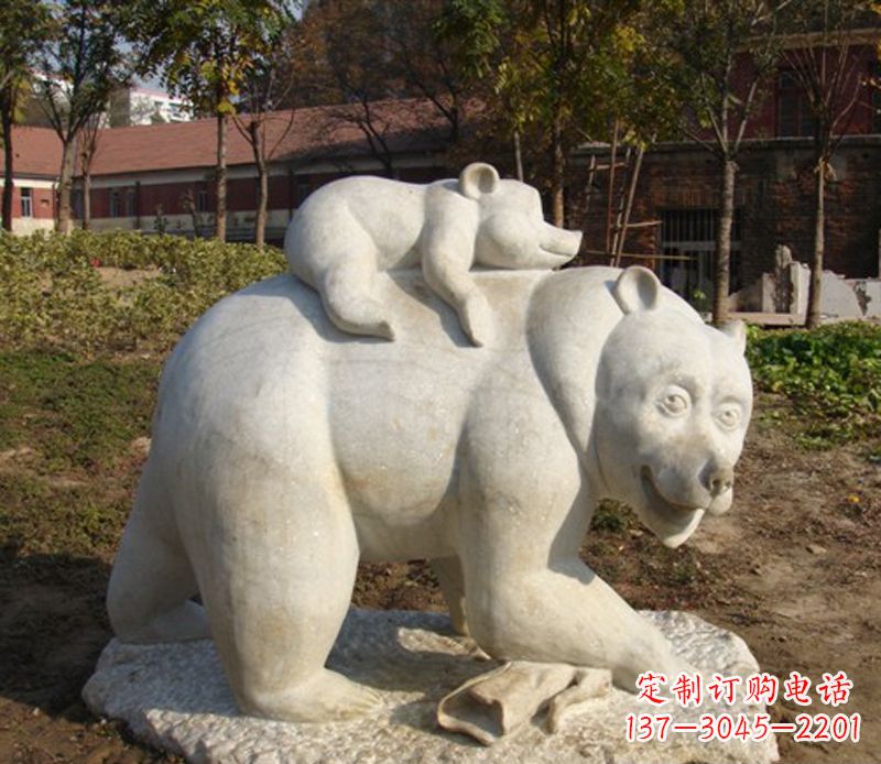 福建狗熊雕塑景观,给你一个精美园林