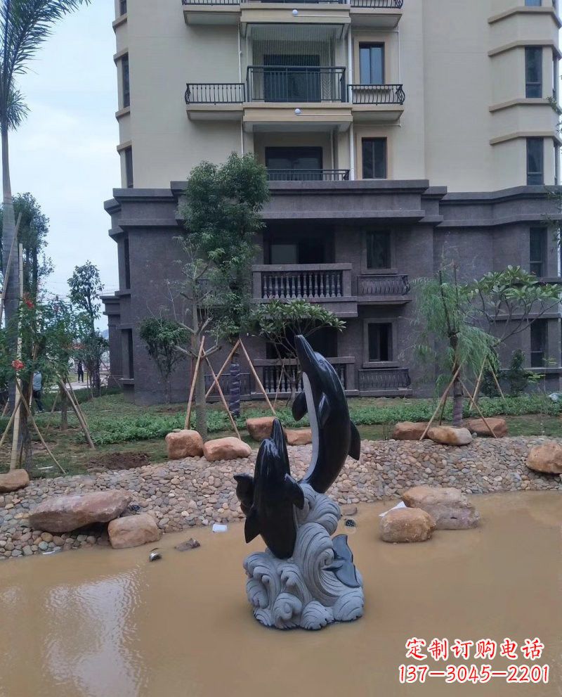 福建中领雕塑精美海豚雕塑