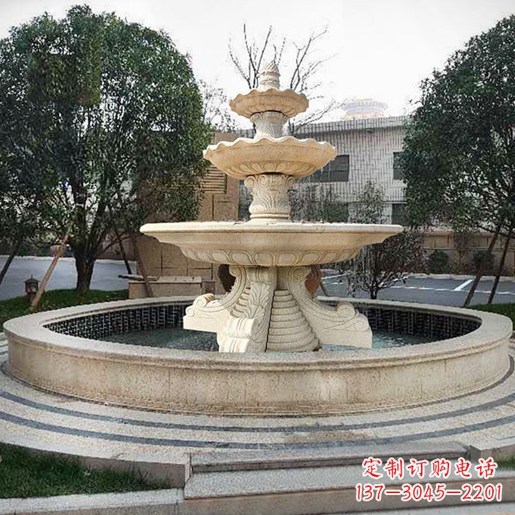 福建石雕花盆,高端定制雕塑