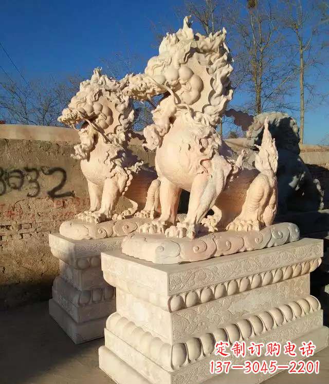 福建完美的石雕-麒麟雕塑