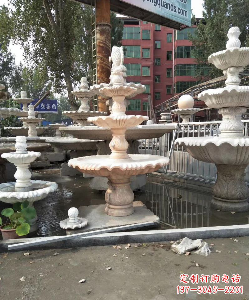 福建中国传统石雕喷泉,雕刻艺术之美