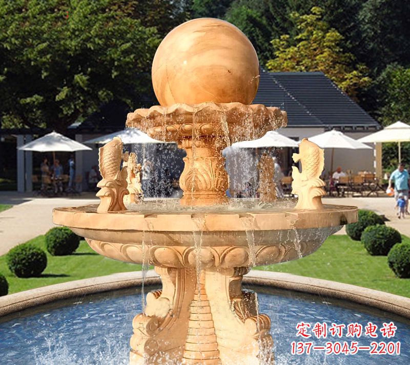 福建中领雕塑提供一系列精美的石质喷泉雕塑，它…