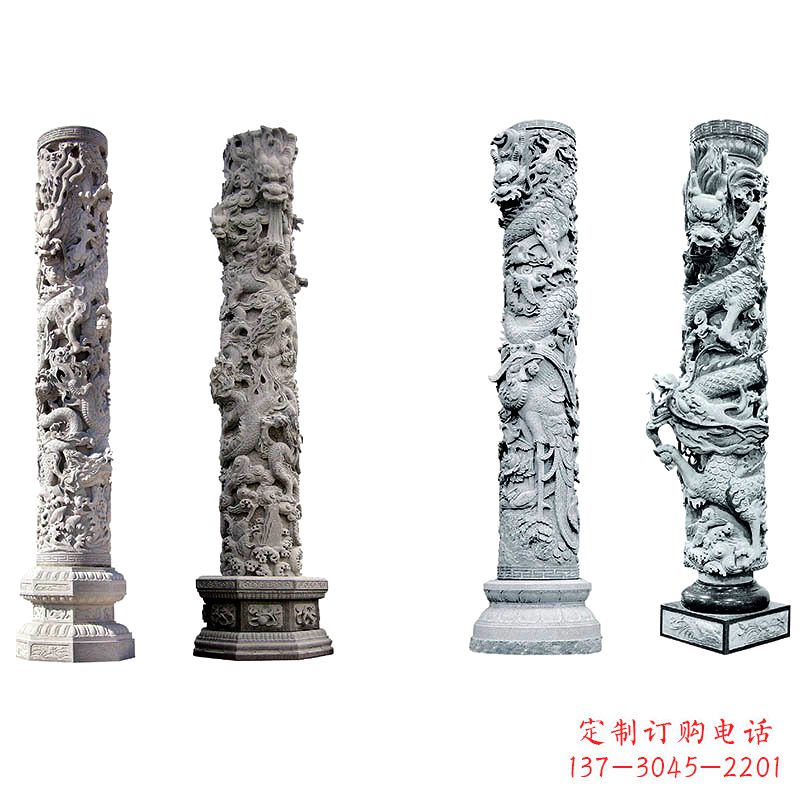 福建精美绝伦的石雕龙柱