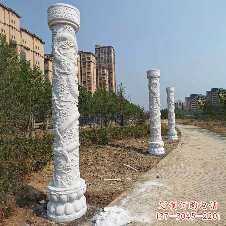 福建领雕石雕龙柱打造社会文化地标