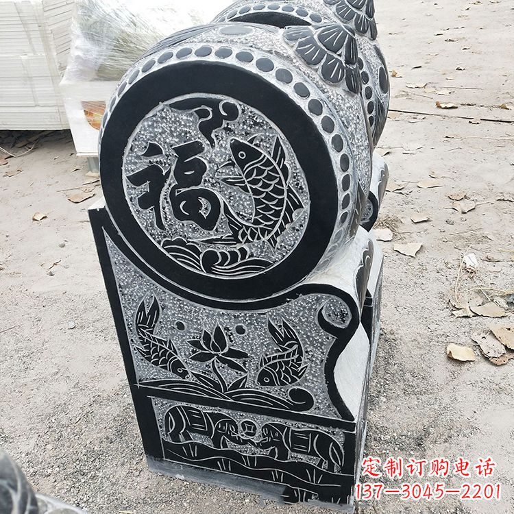 福建青石门墩雕塑,让您的家居典雅自有格调