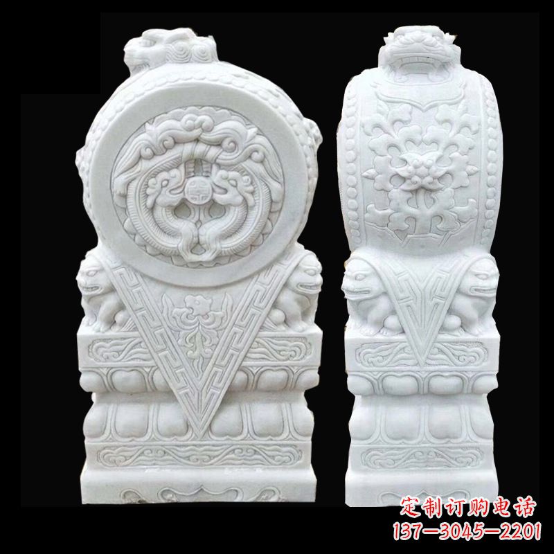 福建中领雕塑精心打造的石雕门墩雕塑,采用优质…