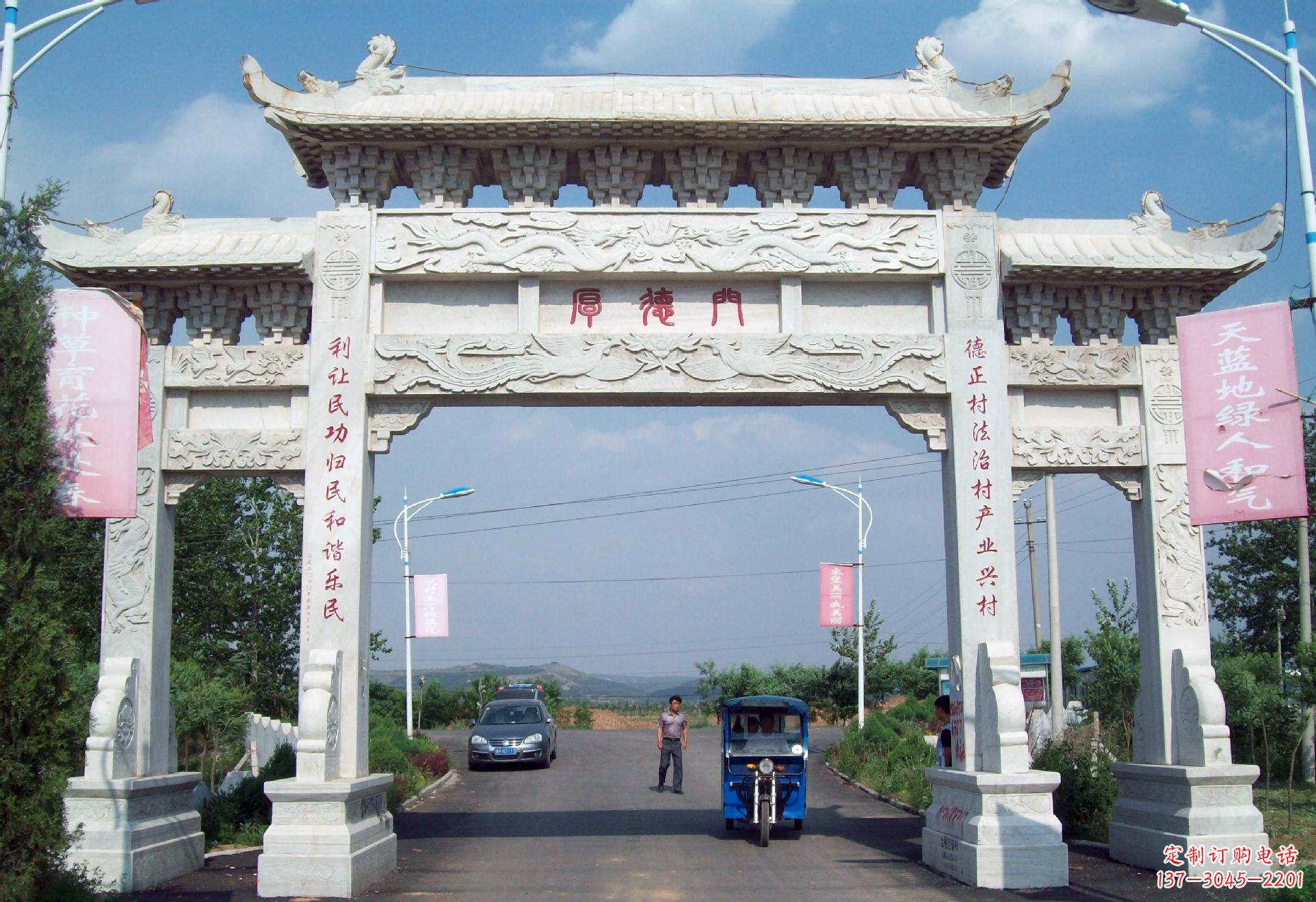 福建专业定制门楼雕塑打造个性空间
