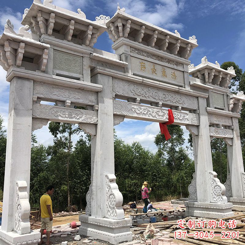 福建石雕牌坊陵墓