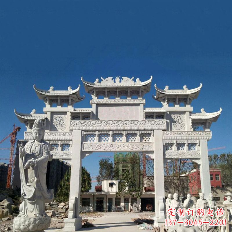 福建中领雕塑牌楼铸铜雕塑