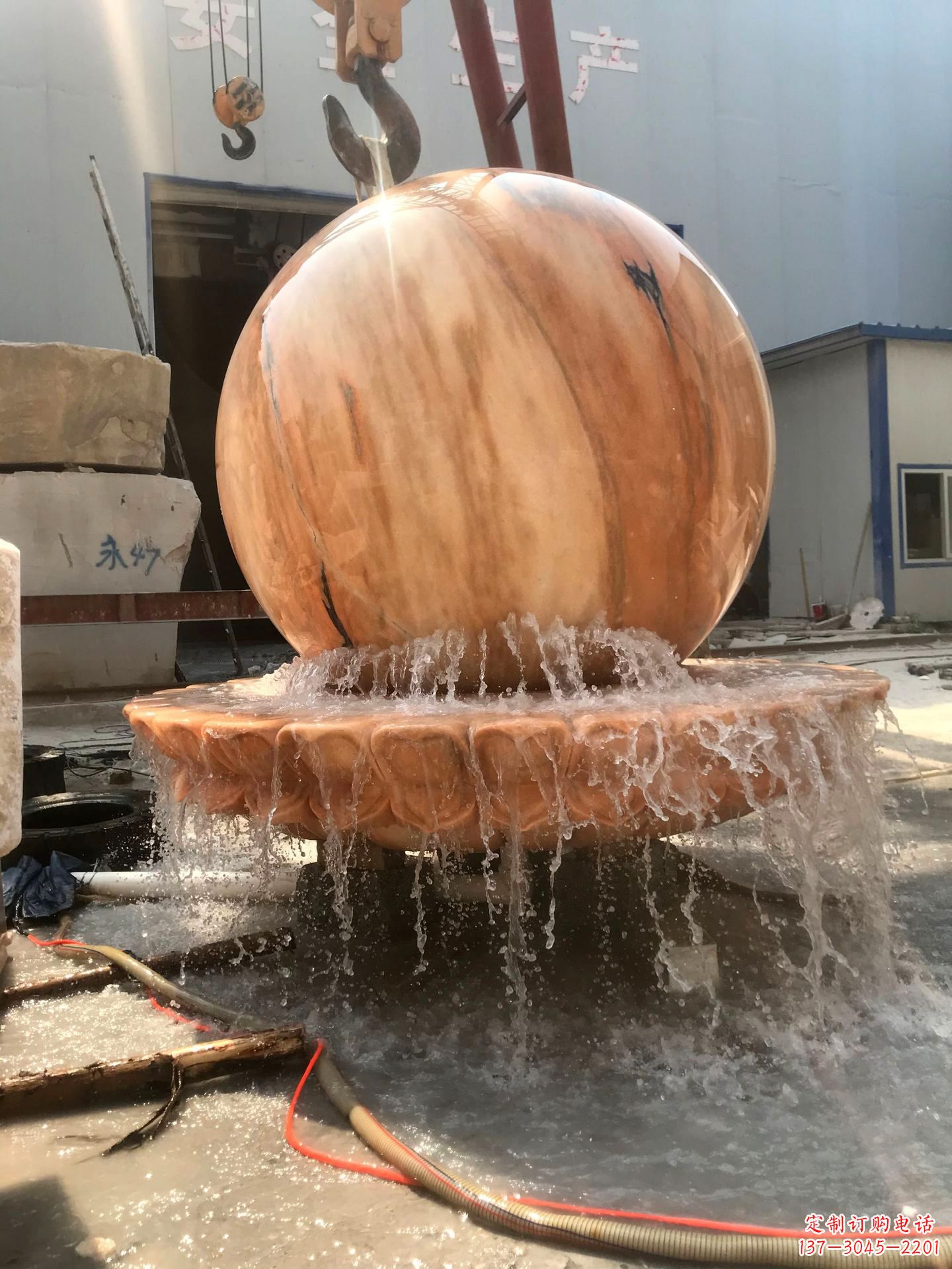 福建石雕喷泉雕塑,精美艺术精品