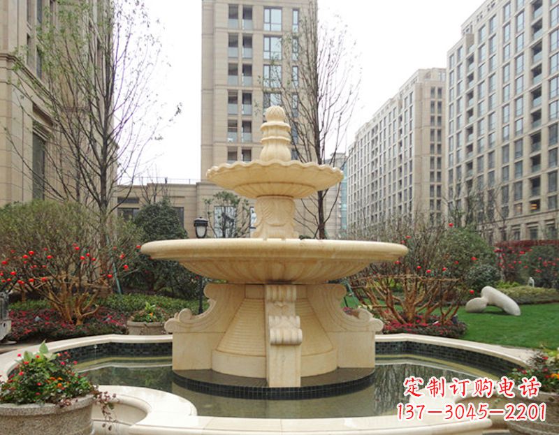 福建美轮美奂的喷泉雕塑
