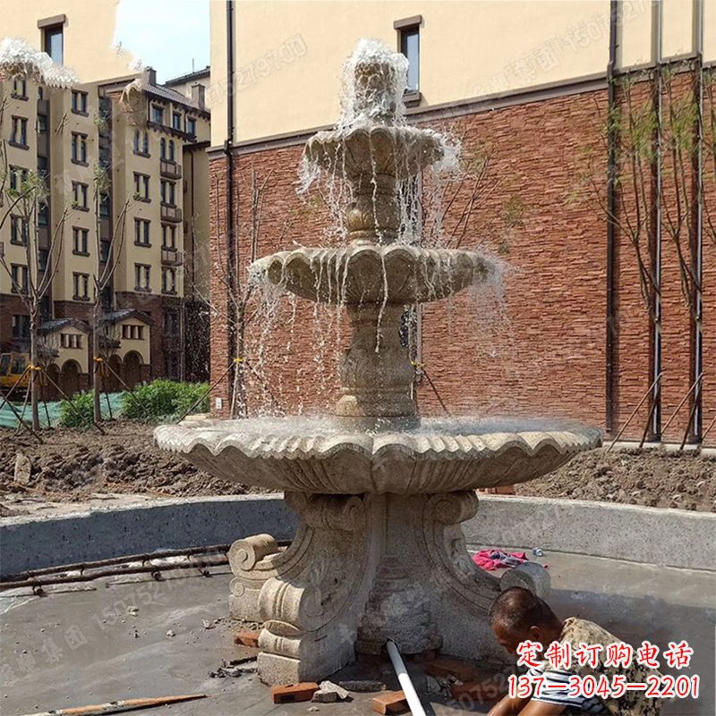 福建中领雕塑石喷泉雕塑