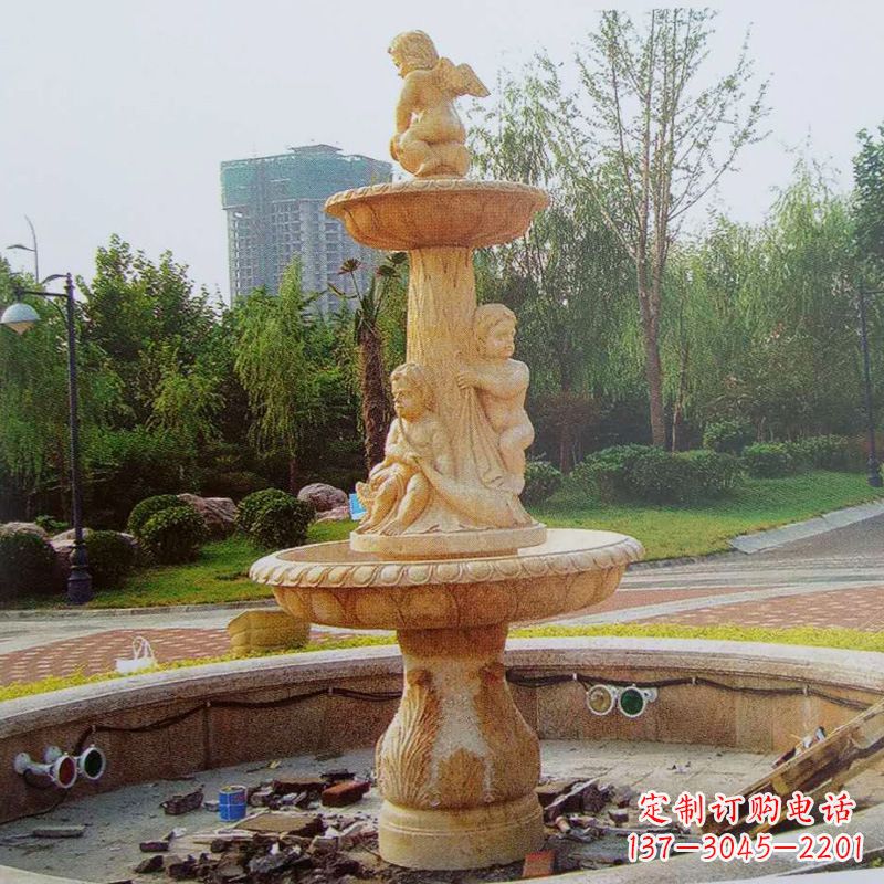 福建石雕喷泉龙头——美观优雅的水景定制