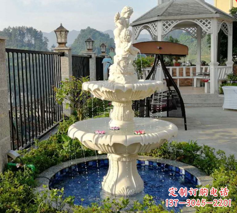 福建石雕喷泉水池-精致定制