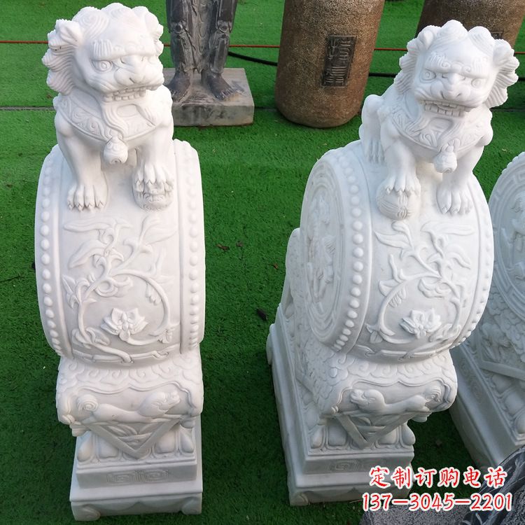 福建石雕青石貔貅门墩雕塑