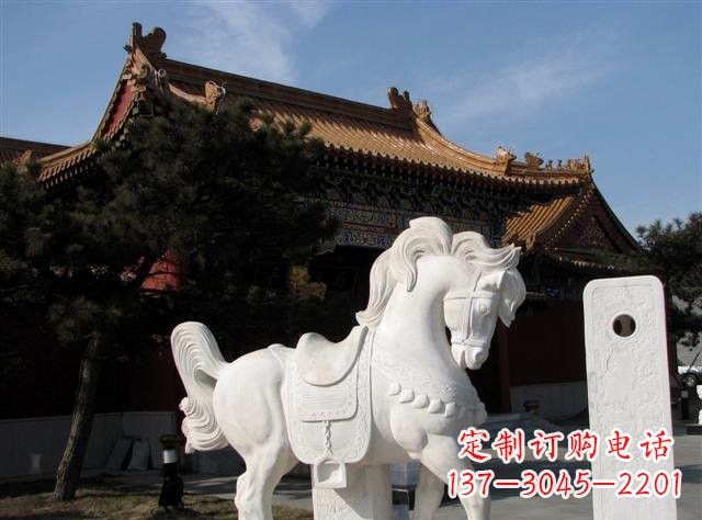 福建石雕小马