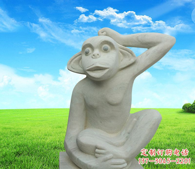 福建石雕小猴子