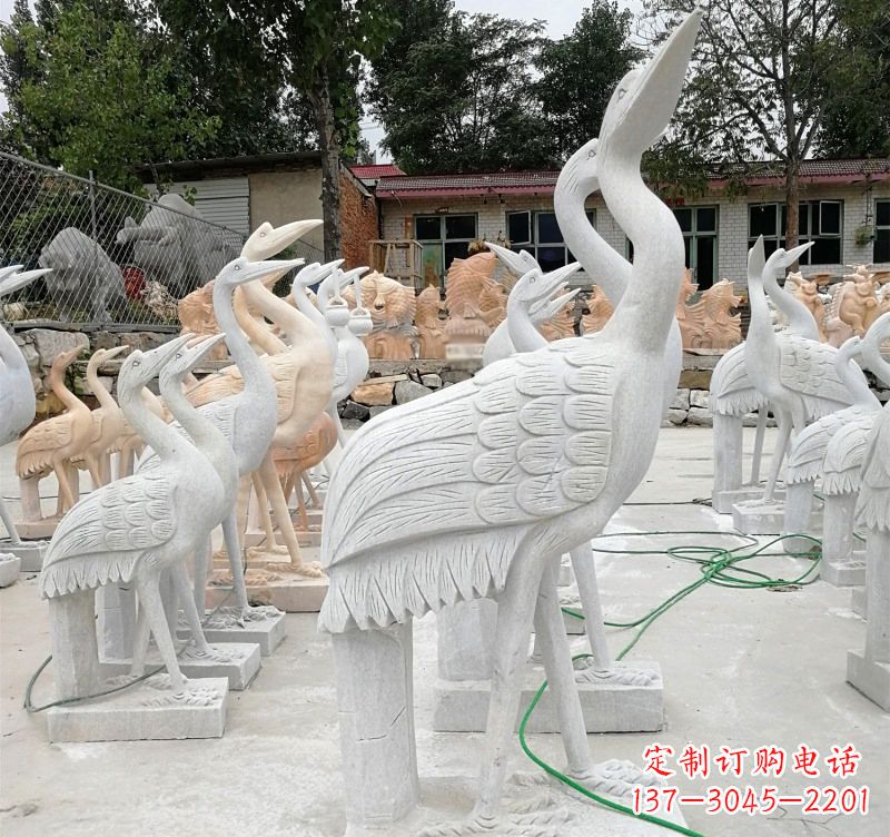 福建石雕小仙鹤