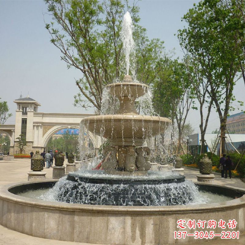 福建石雕音乐喷泉
