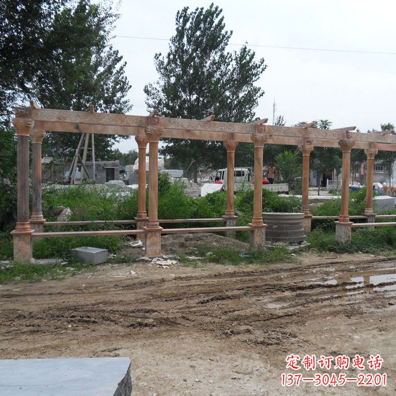 福建石雕长廊花架