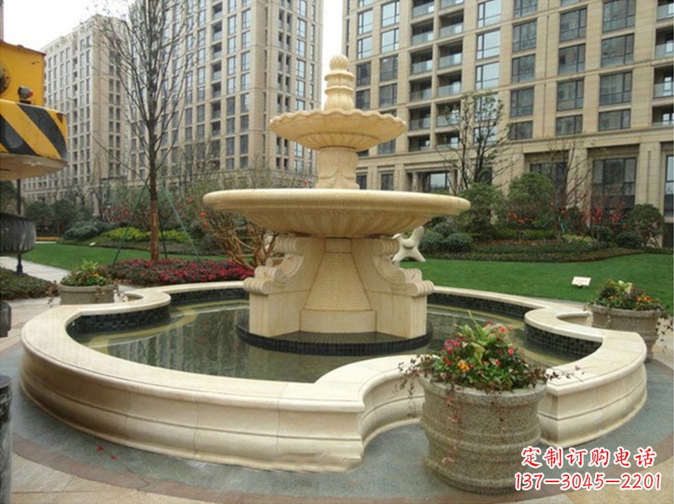 福建石雕中式喷泉