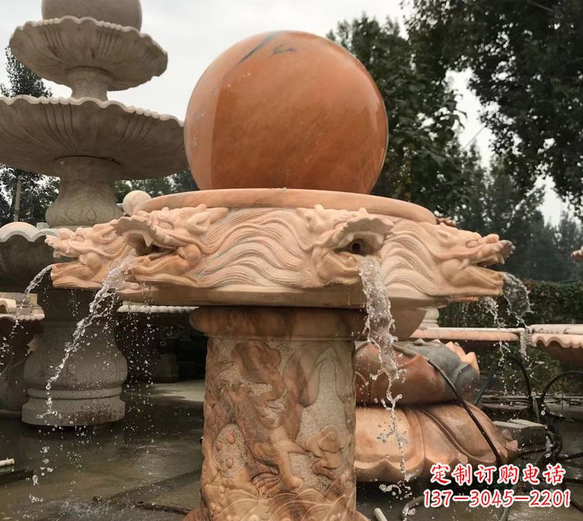 福建石雕自然流水喷泉