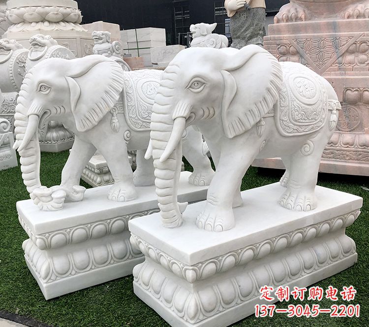 福建石浮雕大象