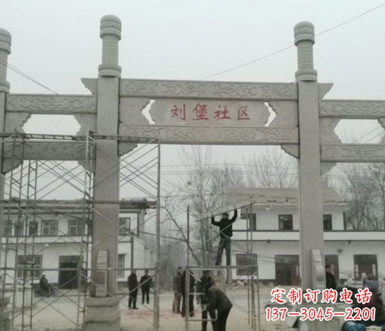 福建石牌坊道路石雕