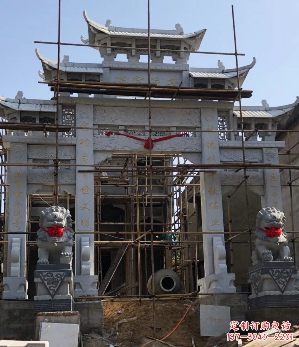 福建石牌坊的石雕