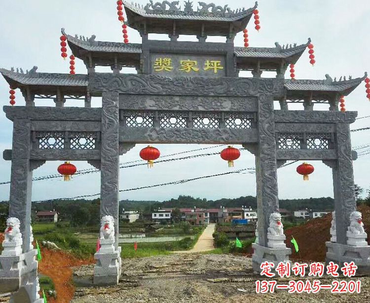 福建石牌坊石雕