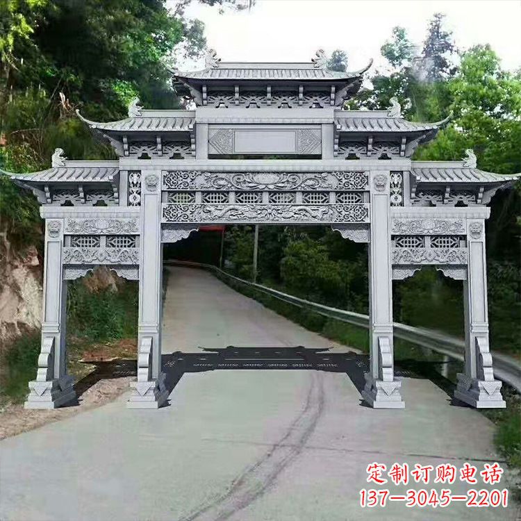 福建石牌楼青石牌坊