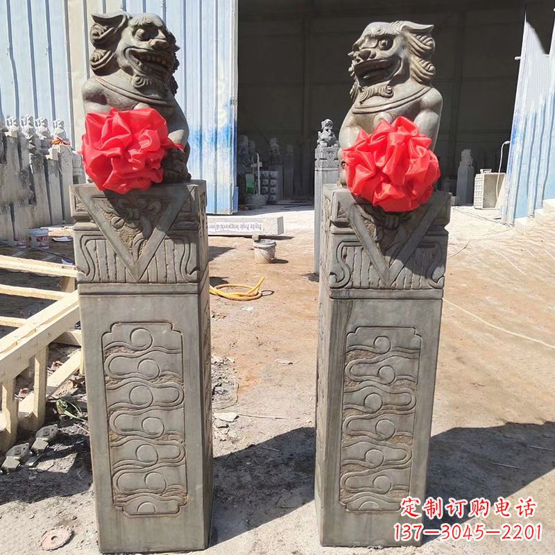 福建石狮子栓马桩