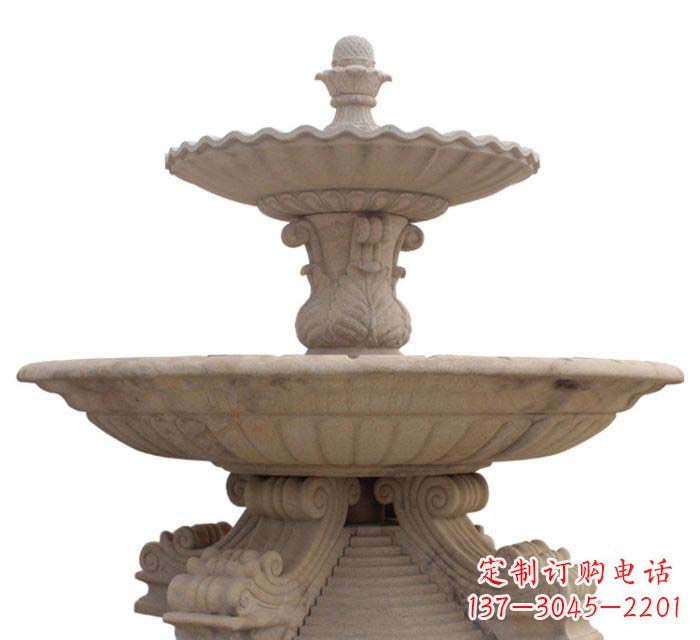 福建双层喷泉公园石雕
