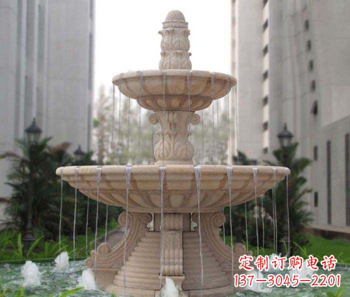 福建双层喷泉小区石雕
