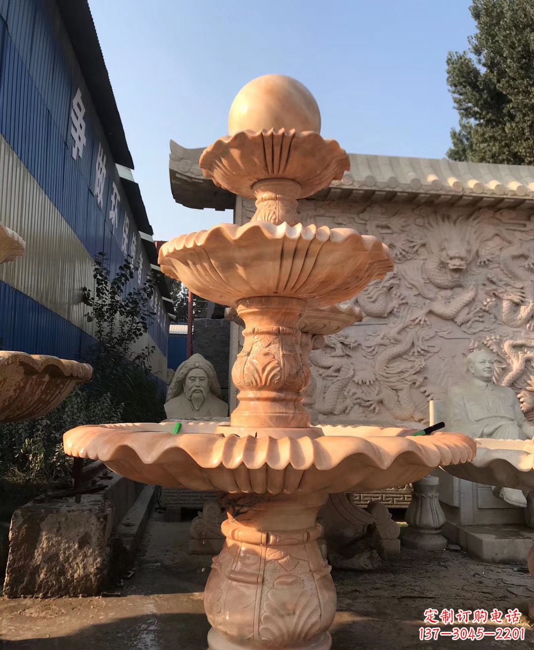 福建水池风水球