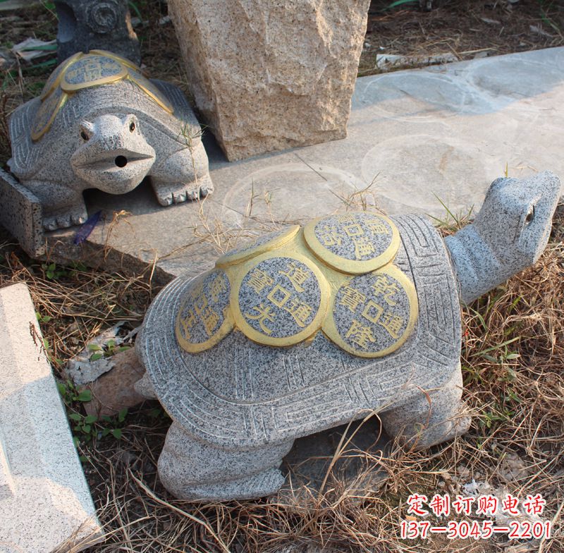 福建水池乌龟石雕