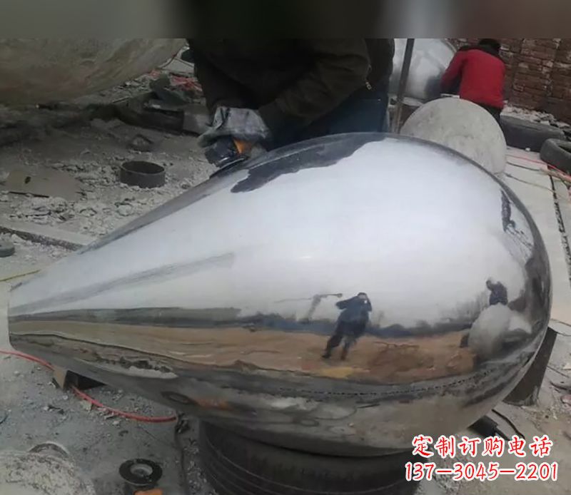 福建水滴不锈钢商场雕塑