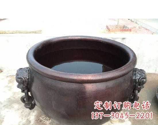 福建水缸寺庙铜雕