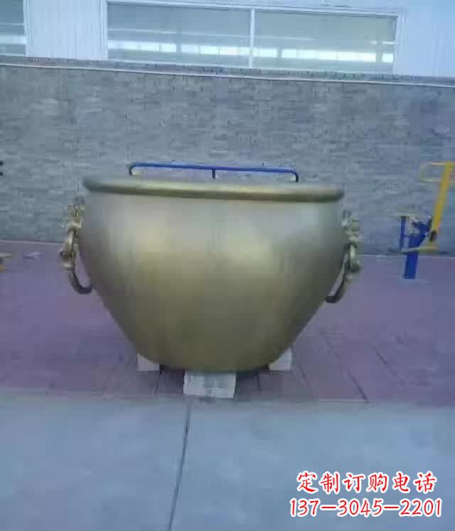 福建水缸铜雕塑