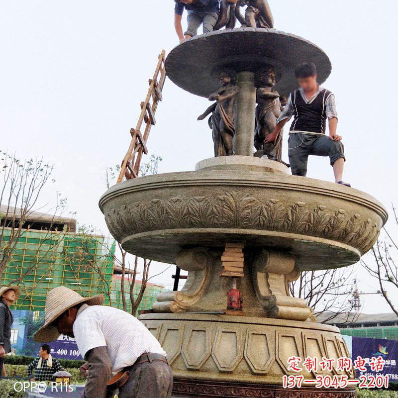 福建水头石雕喷泉