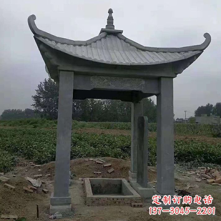 福建四角庭院石凉亭