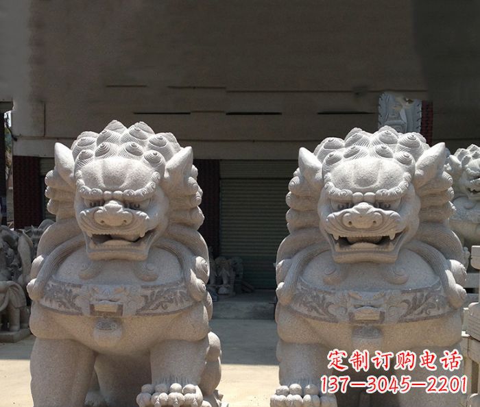 福建寺庙景观仿古镇宅石狮子