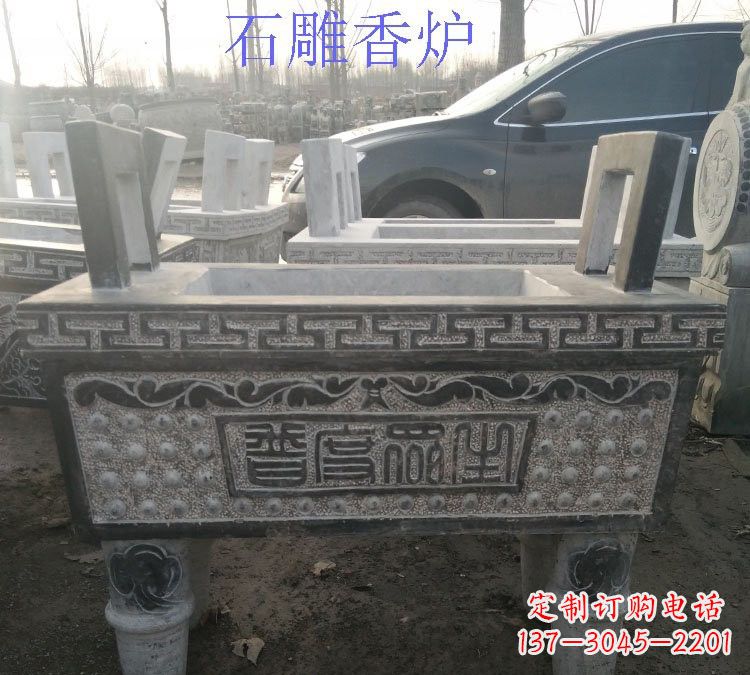 福建寺庙普度众生香炉石雕